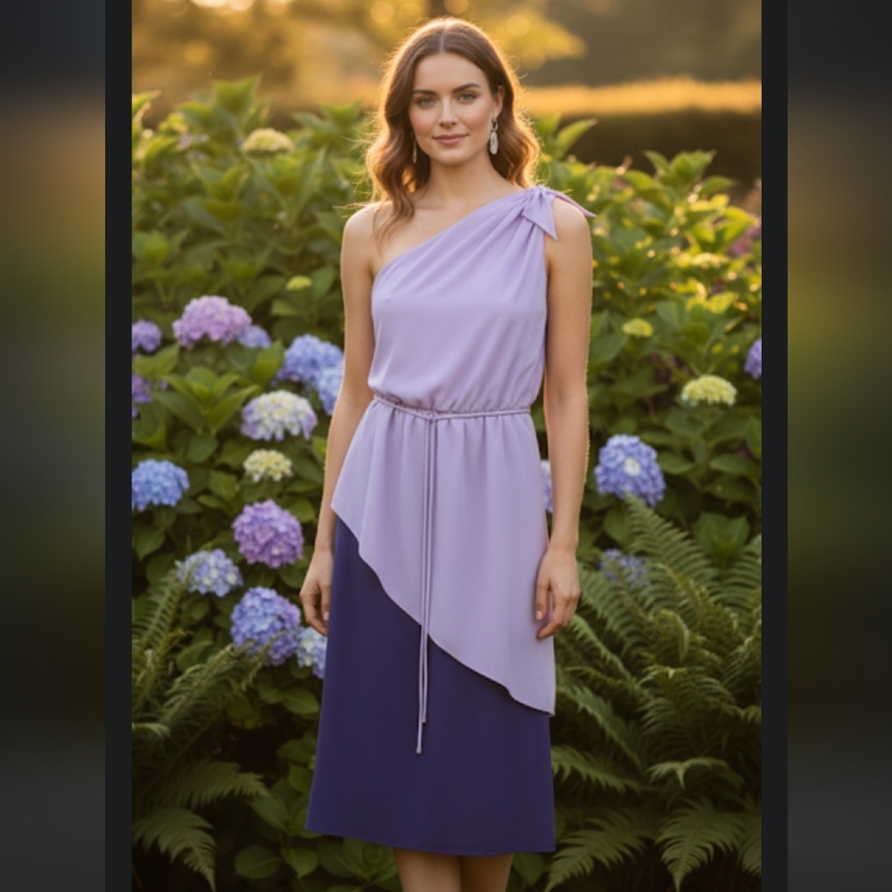 Vintage PBJ Two toned Purple Dress